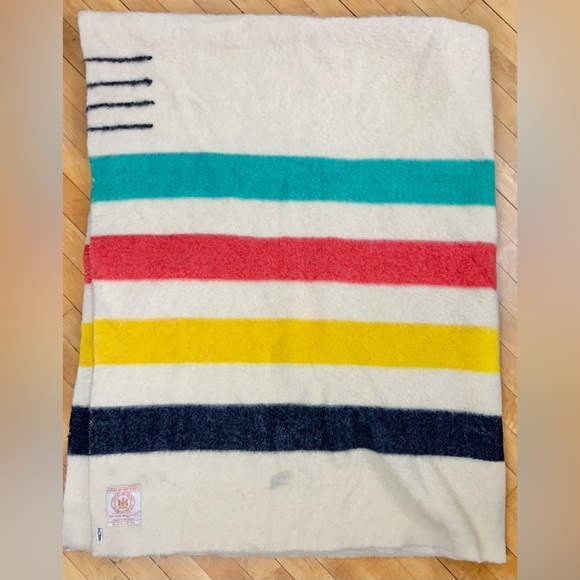 Vintage Wool Hudson Bay Four Points Blanket 88”x68” - Picture 11 of 11